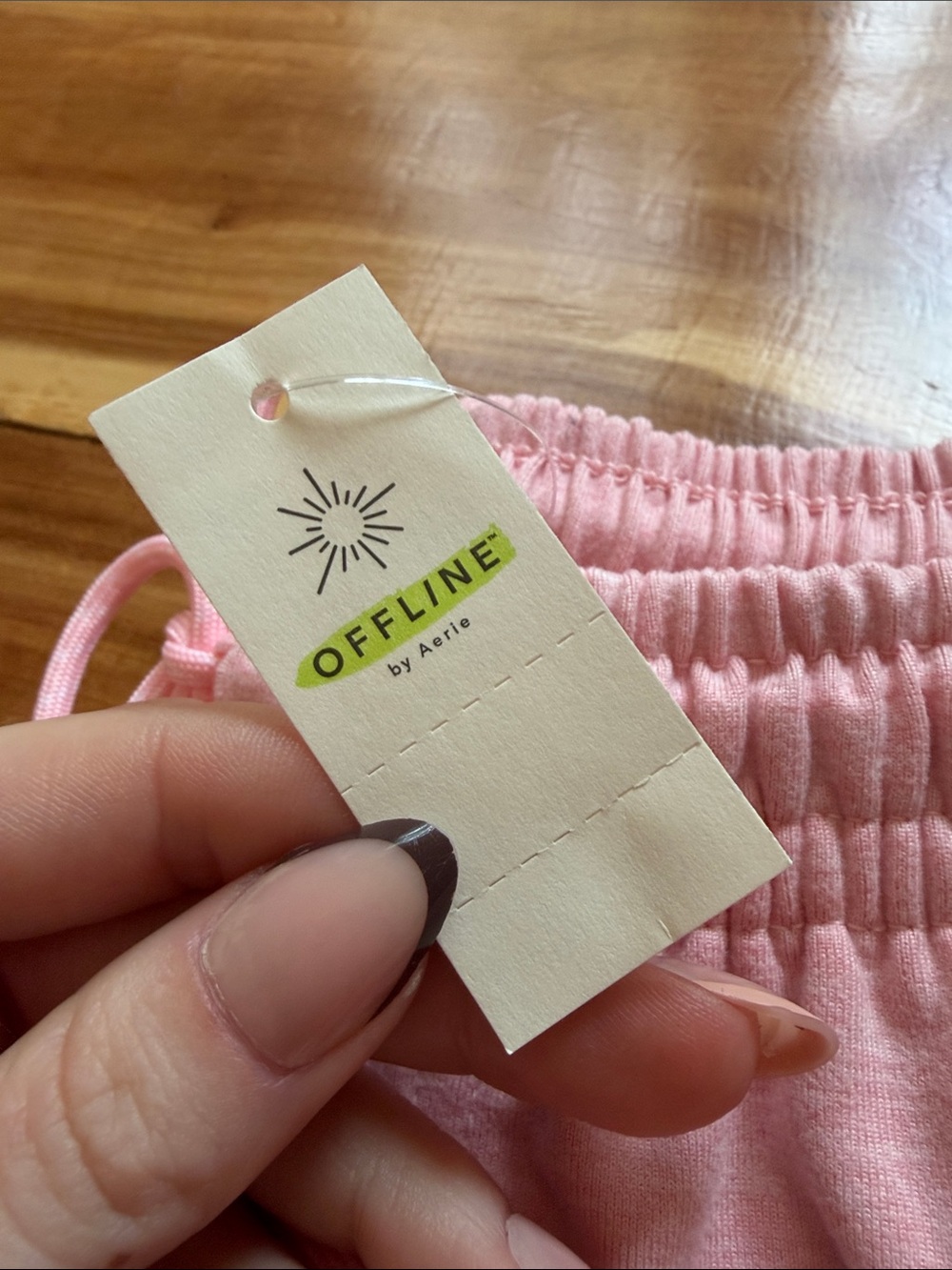 aerie Cozy Sweat Pants, NWT, Soft Pink, Size Small/Medium 🩷🩷🩷 - Picture 3 of 12